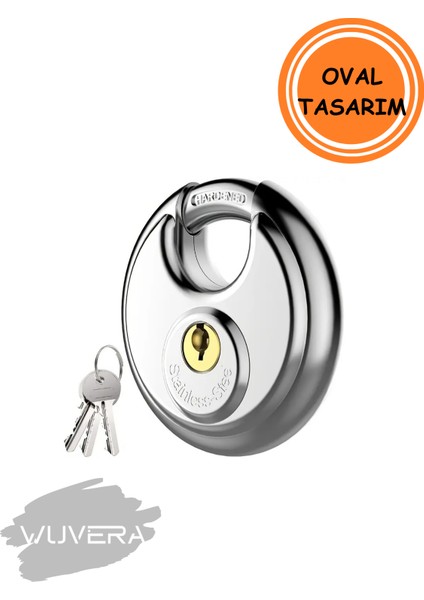 Oval 90 mm Kilit – Güvenliği Ciddiye Alanlar Için