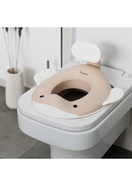 Balina Tasarımlı Çocuk Klozet Adaptörü Kaymaz, Ergonomik, Zararsız Malzeme fiyatları