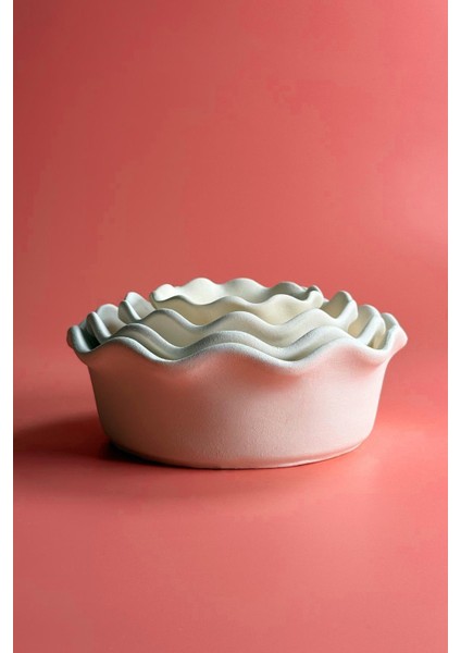 Tart Kase 4'lü Set - Seramik Bisküvi (Ham Ürün)