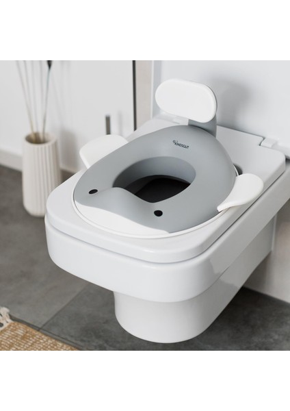 Balina Tasarımlı Çocuk Klozet Adaptörü Kaymaz, Ergonomik, Zararsız Malzeme fiyatları