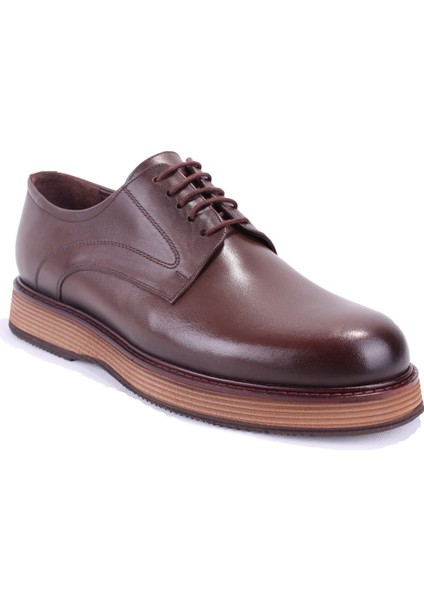 DMA78-20801 Kahve Ortopedik Klasik Spor Erkek Deri Ayakkabı