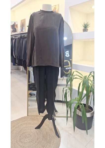 37019 Ipek Kısa Tunik Kahverengi fırsatları