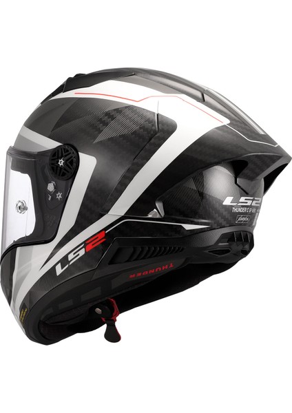 Thunder Karbon Gp Aero Raute Beyaz-Gri Kask
