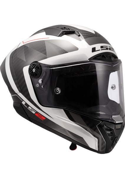 Thunder Karbon Gp Aero Raute Beyaz-Gri Kask