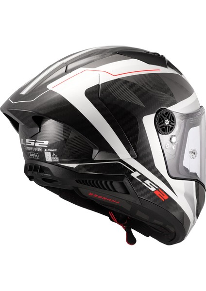 Thunder Karbon Gp Aero Raute Beyaz-Gri Kask