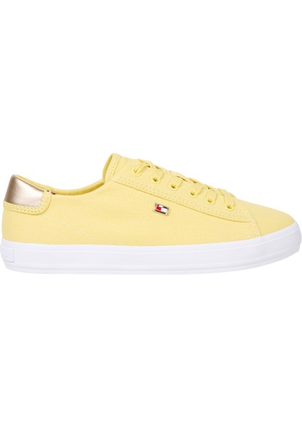 Vulc Canvas Lace Up Sneak Sarı Kadın Sneaker