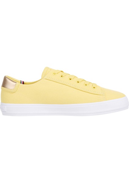 Vulc Canvas Lace Up Sneak Sarı Kadın Sneaker