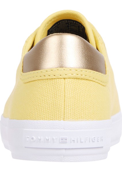 Vulc Canvas Lace Up Sneak Sarı Kadın Sneaker