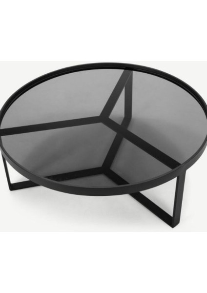 May Metal Camlı Orta Sehpa