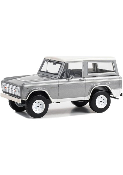 1967 Ford Bronco Silver Model Araba
