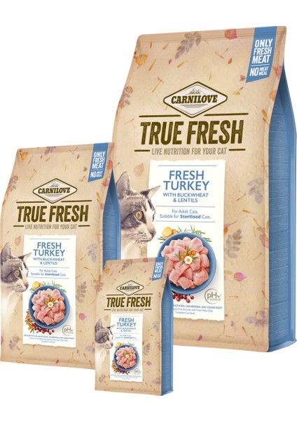 Kedi True Fresh Tahılsız Hindili Kuru Mama 1,8 kg (Kısırlaştırılmış) modelleri
