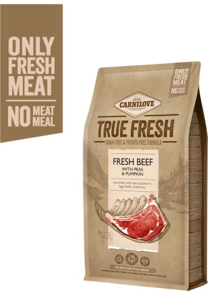 True Fresh Sığır Etli Tahılsız Yetişkin Köpek Kuru Maması 11,4 kg