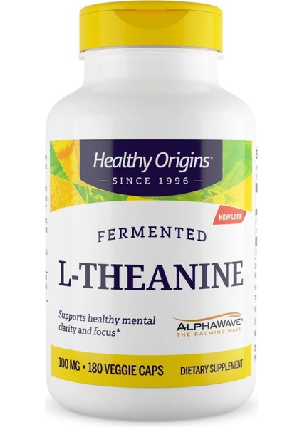 L-Theanine Alphawave 100 mg Veggie 180 Capsules