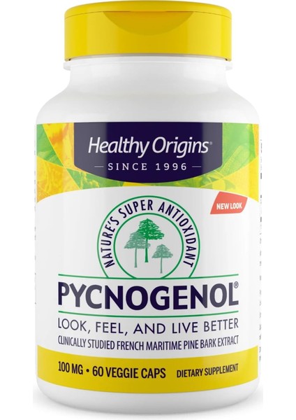 Pycnogenol 100 mg Veggie 60 Capsules