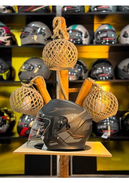 JK526 Güneş Vizörlü Yarım Yazlık Kask