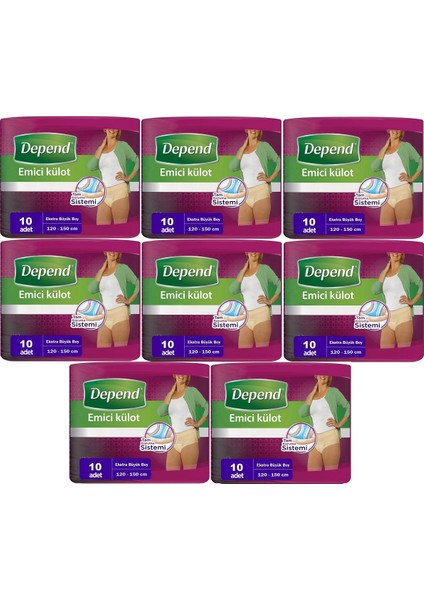 Emici Külot Hasta Bezi Xl - Extra Büyük Kadın 80 Adet (8pk*10)