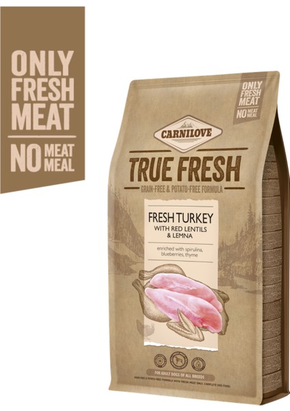 True Fresh Hindili Tahılsız Yetişkin Köpek Kuru Maması 1,4 kg