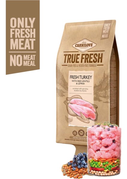 True Fresh Hindili Tahılsız Yetişkin Köpek Kuru Maması 1,4 kg