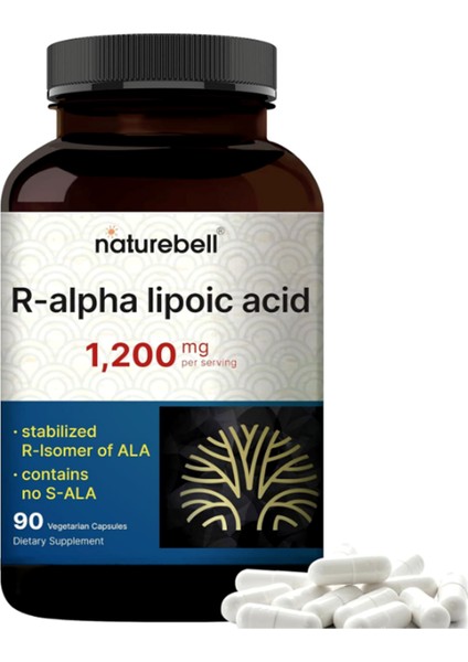 R Alpha Lipoic Acid 1,200 mg Per Serving, 90 Veggie Capsules.abd Menşei