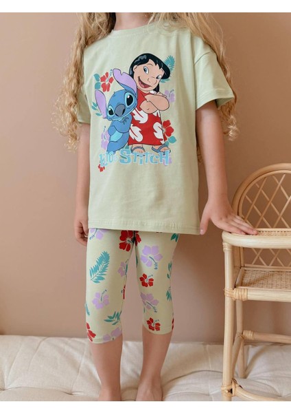 Baskılı Taytlı Kız Çocuk Takım fiyatları