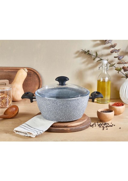 Granit Derin Tencere 22 cm