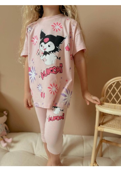 Kuromi Baskılı Taytlı Kız Çocuk Takım fırsatları