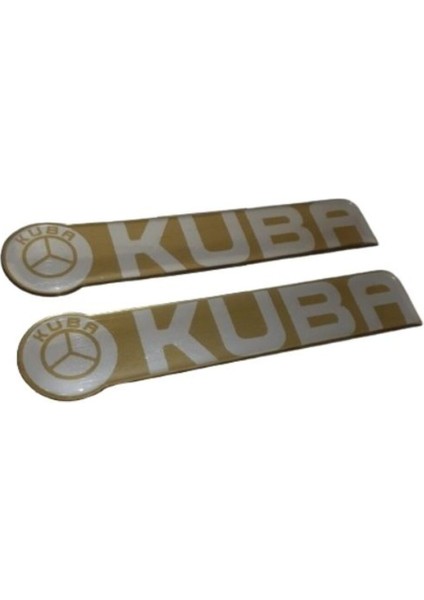 Kuba Cg Depo Yazı Takımı Gold Silikon Yapıştırma Kuba Logo