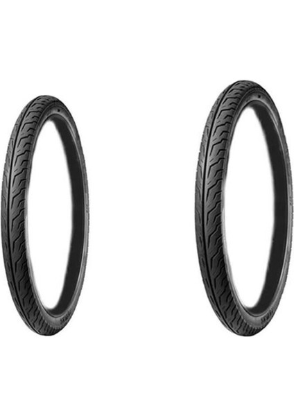 Cg 17 - 19 Ince Dış Lastik Seti - Ön Servis 50/100/17 - Arka An-Las 2.00 * 19
