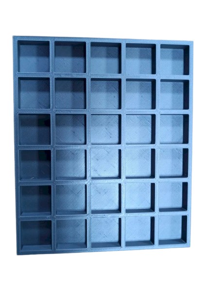Tahtaköy 3D Renkli Küp ve Yerleştirme Tablası 20X20X20MM 30 Adet Küp ve Tablası Karışık Renk