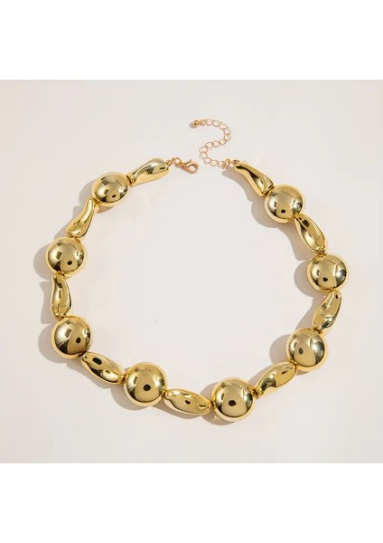 Hip-Hop Tarzı Düzensiz Boncuk Kolye fırsatları