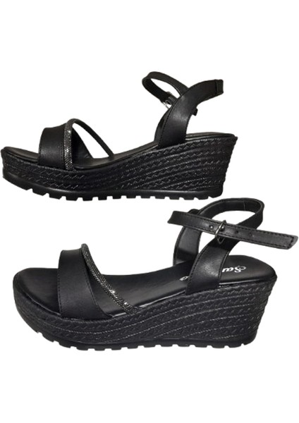 ŞNZ02-020 Kadın Bej Dolgu Topuk Günlük Şık Sandalet fiyatları