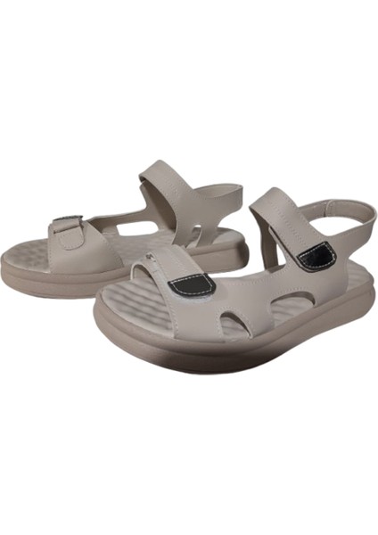 Rahat Cırtlı Alçak Düz Taban Yazlık Kadın Sandalet modelleri