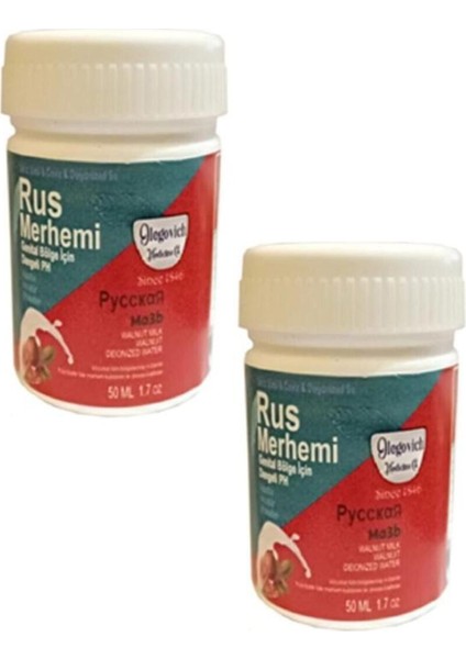 Rus Merhemi Tüy Dökücü Krem 50 ml x 2 Adet