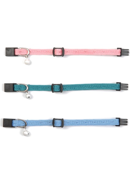 Yavru Kedi Boyun Tasması, Zilli, Mavi, 15-22CM fırsatları