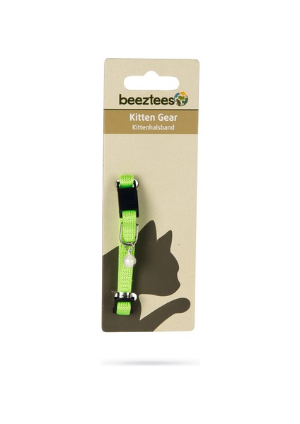Yavru Kedi Boyun Tasması, Zilli, Parlak Yeşil, 15-22CM modelleri