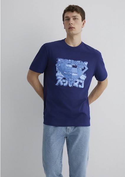Superman Baskılı Lacivert Tişört 0612658-70496 fiyatları