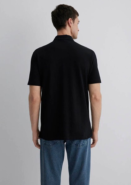Regular Siyah Erkek Polo Yaka T-Shirt M0612633-900 fırsatları