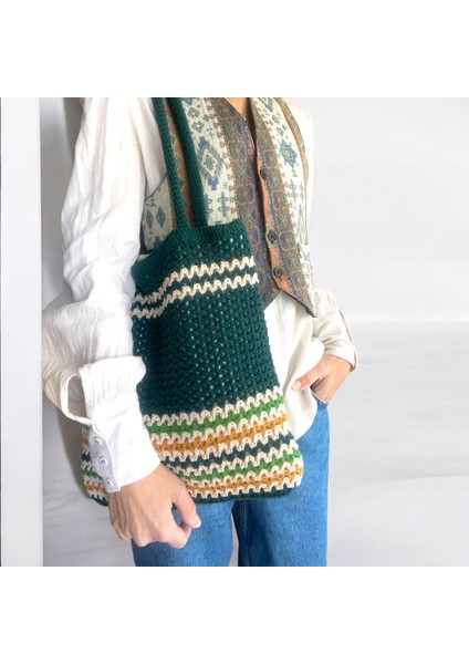 Dokunstore,çanta,kadın Çanta,kadın Omuz Çantası, Handmade Çanta, Tasarım Çanta, Günlük Çanta,el Örgüsü Çanta, Çiçekli Çanta, Motifli Çanta