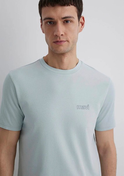 Mavi Logo Baskılı Yeşil İnterlok Tişört 0610360-70148 fiyatları