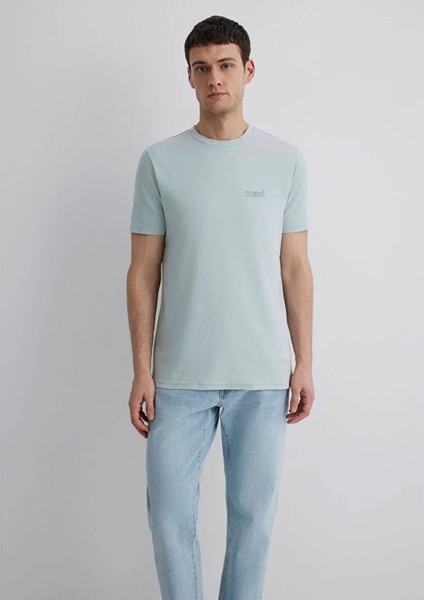 Mavi Logo Baskılı Yeşil İnterlok Tişört 0610360-70148 modelleri