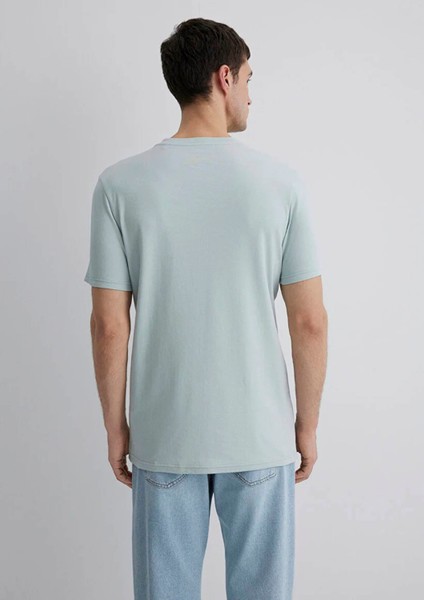 Mavi Logo Baskılı Yeşil İnterlok Tişört 0610360-70148 fırsatları