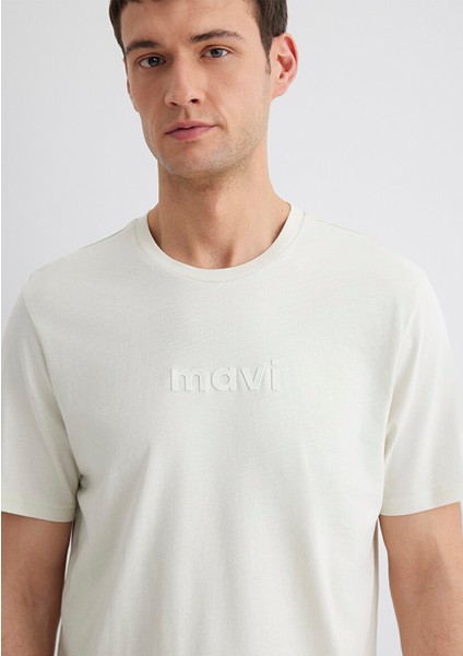 Mavi Logo Baskılı Ekru Tişört 0612732-70142 indirimleri