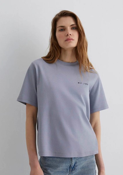 Mv Baskılı Mor Kadın T-Shirt M1613148-81919