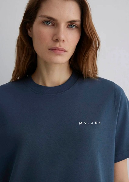Mv Baskılı Koyu Lacivert Kadın T-Shirt M1613148-70500 modelleri