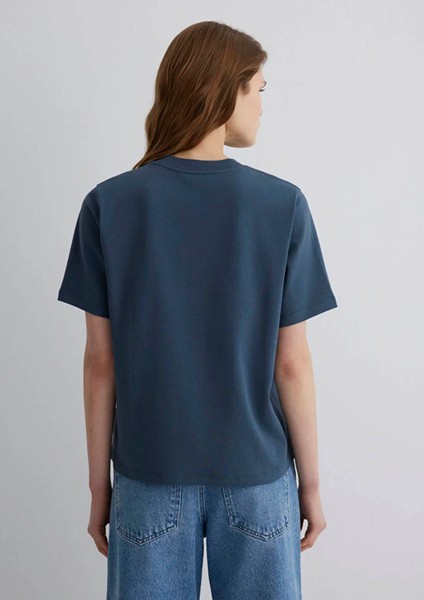 Mv Baskılı Koyu Lacivert Kadın T-Shirt M1613148-70500 fırsatları