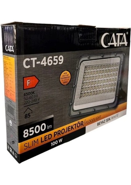 CT-4659 100WATT Platinium LED Projektör Beyaz Işık