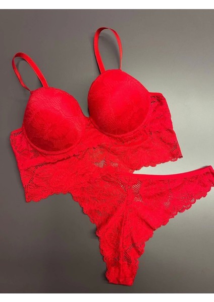 Dantelli Bralet Sütyen Takım