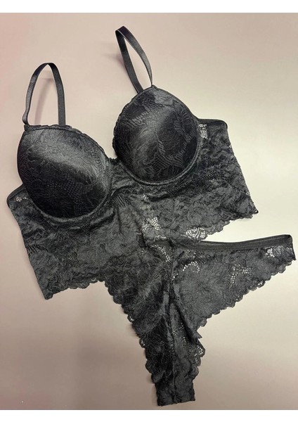 Dantelli Bralet Sütyen Takım