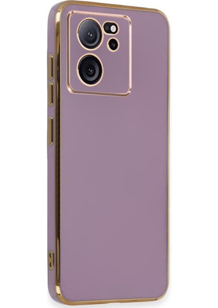 Xiaomi 13T/13T Pro Kılıf Kenar Detaylı Yumuşak Parlak Silikon