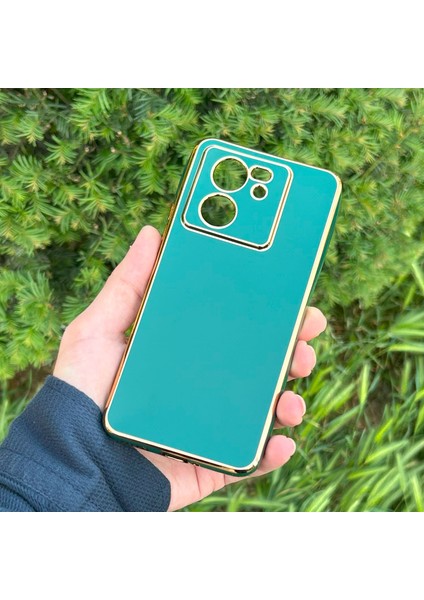 Xiaomi 13T/13T Pro Kılıf Kenar Detaylı Yumuşak Parlak Silikon
